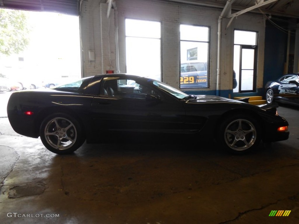 2000 Corvette Coupe - Navy Blue Metallic / Light Oak photo #4
