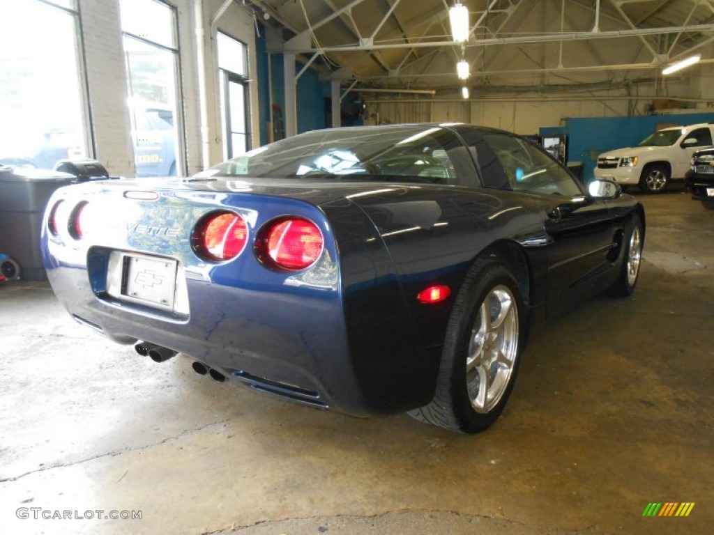 2000 Corvette Coupe - Navy Blue Metallic / Light Oak photo #5
