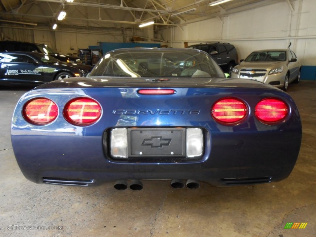 2000 Corvette Coupe - Navy Blue Metallic / Light Oak photo #6