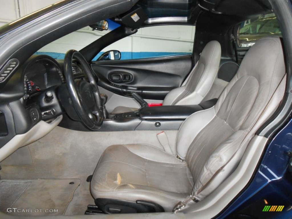2000 Corvette Coupe - Navy Blue Metallic / Light Oak photo #10