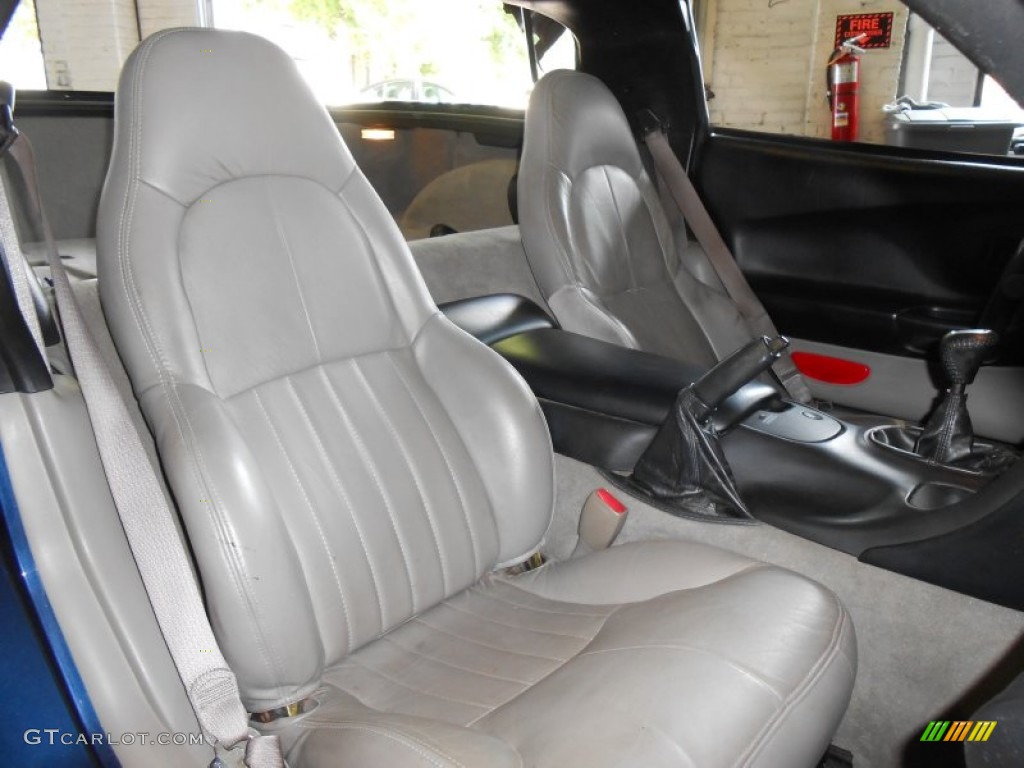 2000 Corvette Coupe - Navy Blue Metallic / Light Oak photo #14