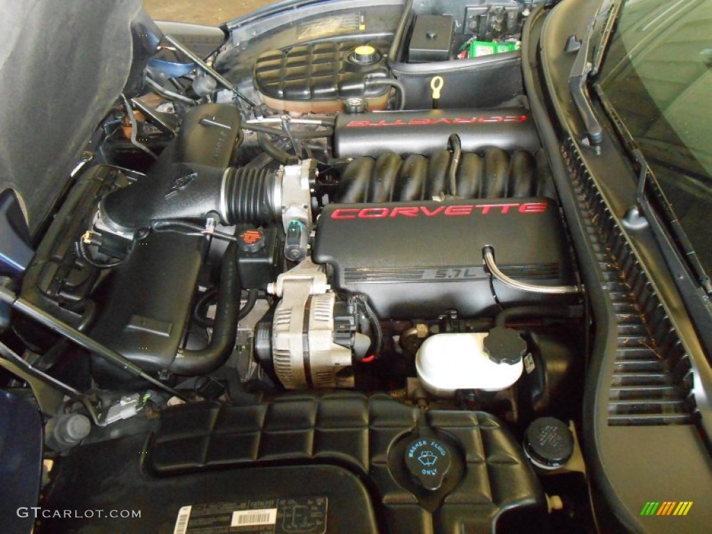 2000 Corvette Coupe - Navy Blue Metallic / Light Oak photo #16