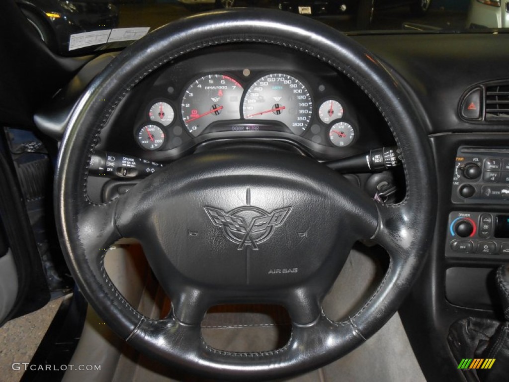 2000 Corvette Coupe - Navy Blue Metallic / Light Oak photo #22