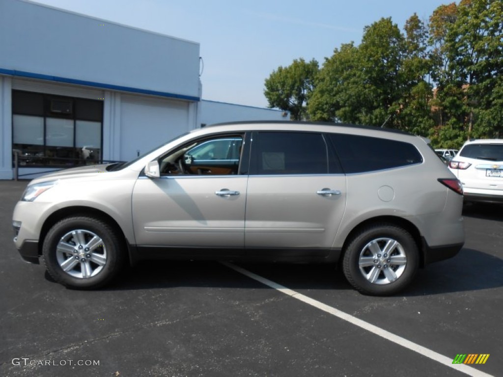 Champagne Silver Metallic 2014 Chevrolet Traverse LT Exterior Photo #85556651