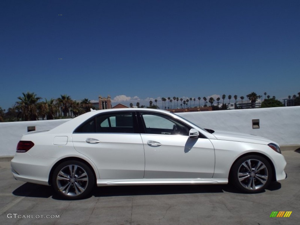 2014 E 350 Sport Sedan - Diamond White Metallic / Silk Beige/Espresso Brown photo #3