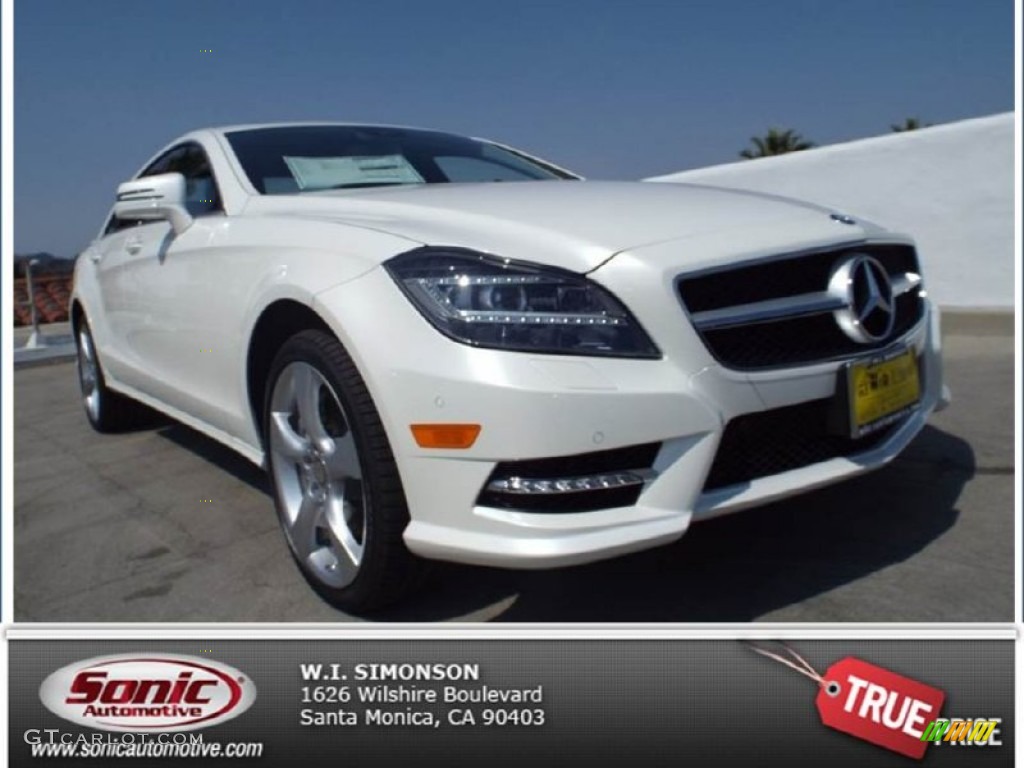 2014 CLS 550 Coupe - Diamond White Metallic / Black photo #1