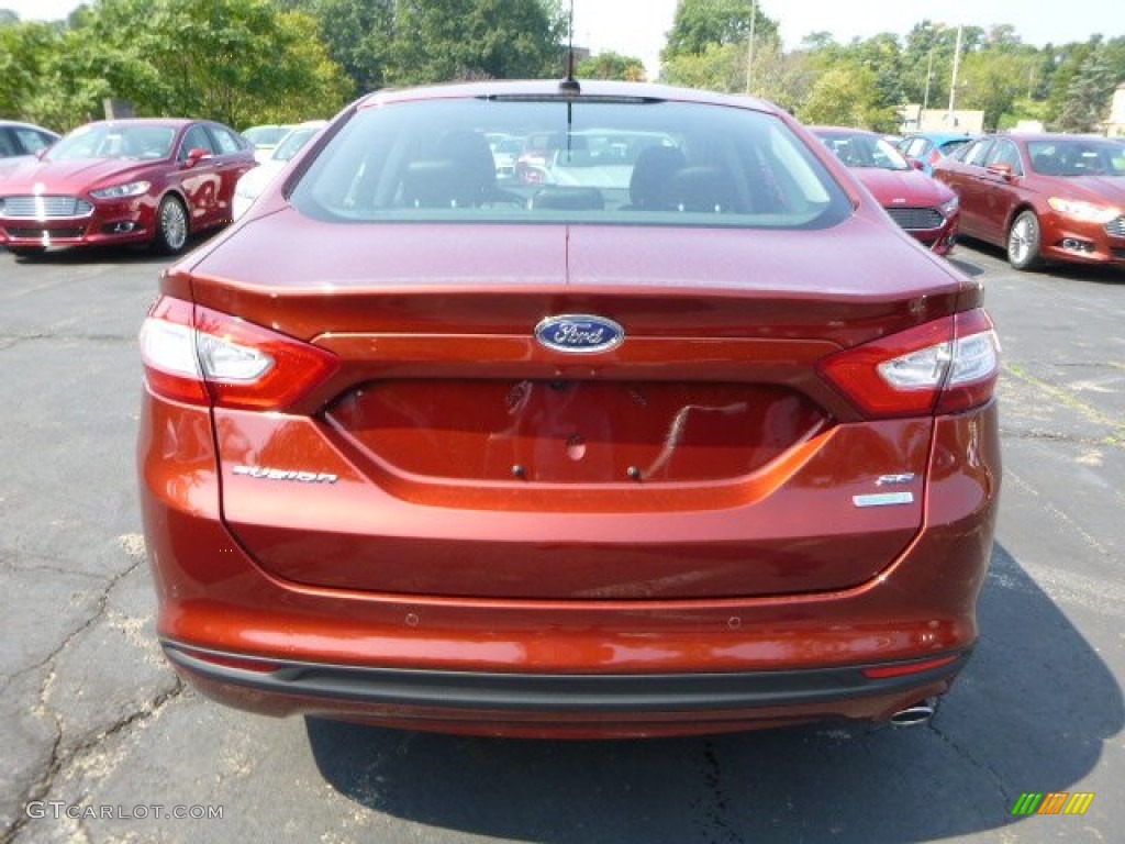 2014 Fusion SE EcoBoost - Sunset / Charcoal Black photo #3