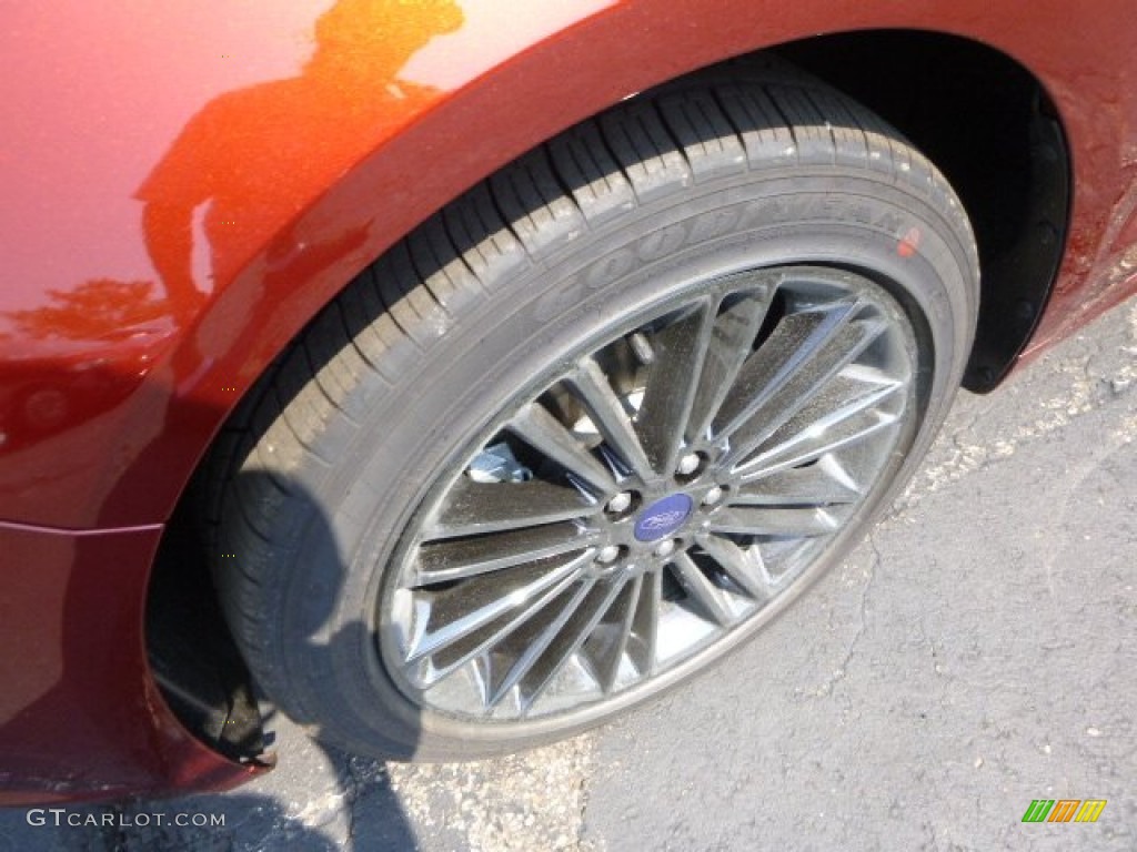 2014 Fusion SE EcoBoost - Sunset / Charcoal Black photo #7
