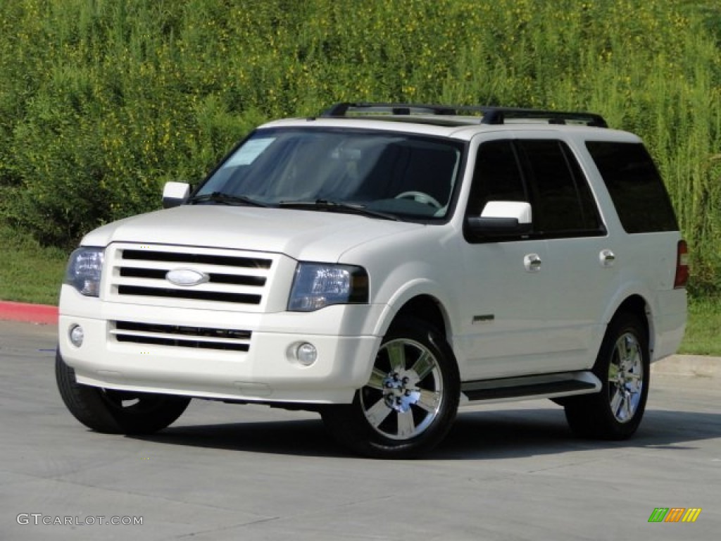 2007 Expedition Limited - White Sand Tri Coat Metallic / Stone photo #1