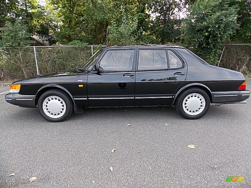 Black 1991 Saab 900 S Sedan Exterior Photo #85560881