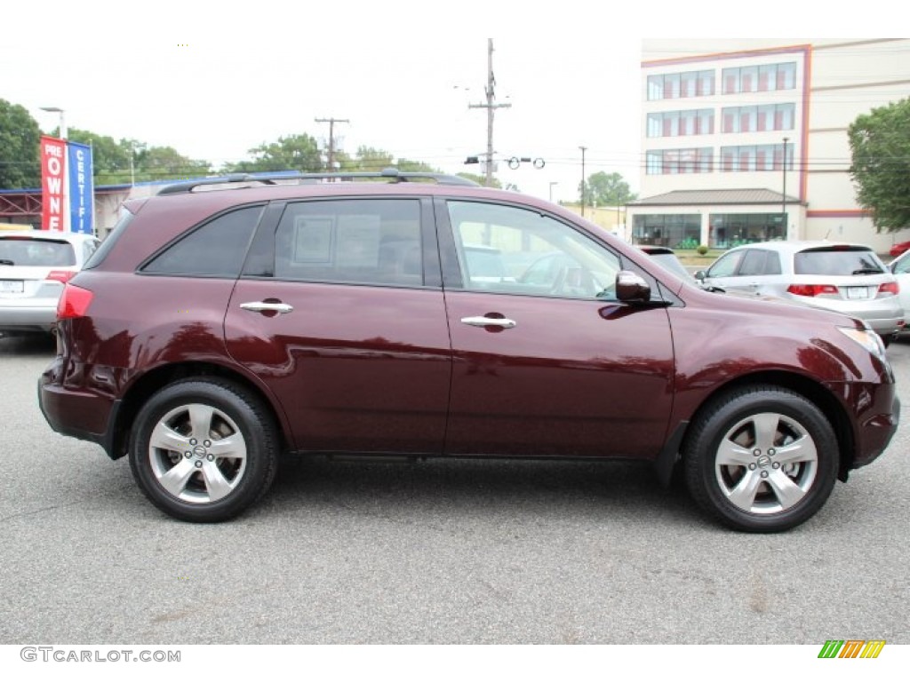 Dark Cherry Pearl 2008 Acura MDX Sport Exterior Photo #85560908