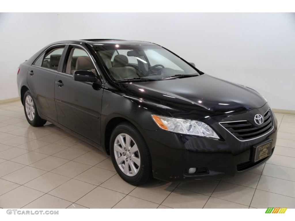 2007 Camry XLE - Black / Bisque photo #1