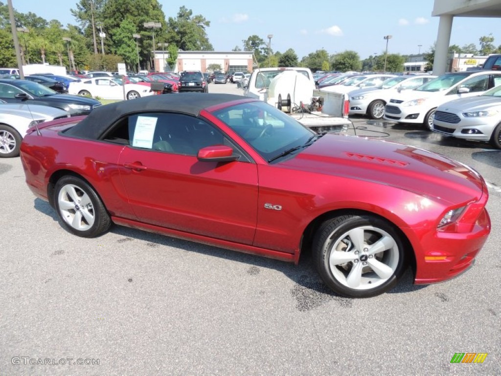 Ruby Red 2014 Ford Mustang GT Convertible Exterior Photo #85561141
