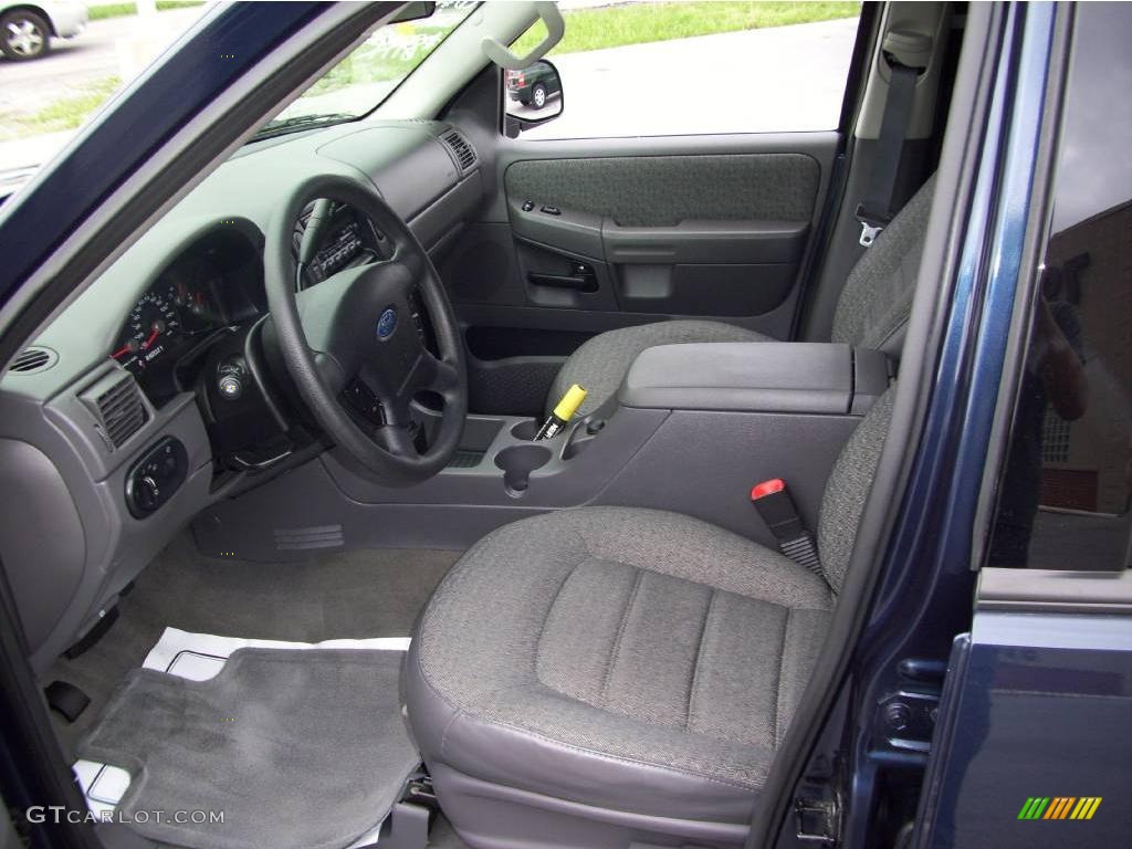 2003 Explorer XLS 4x4 - True Blue Metallic / Graphite Grey photo #7