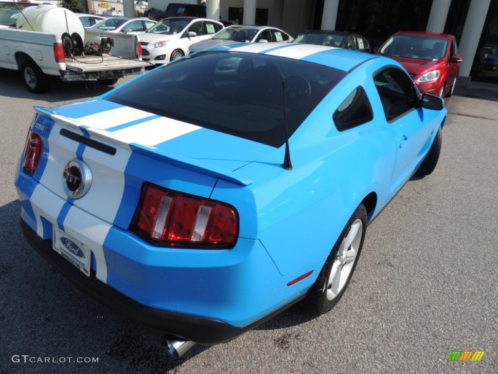 2010 Mustang GT Coupe - Grabber Blue / Charcoal Black photo #9