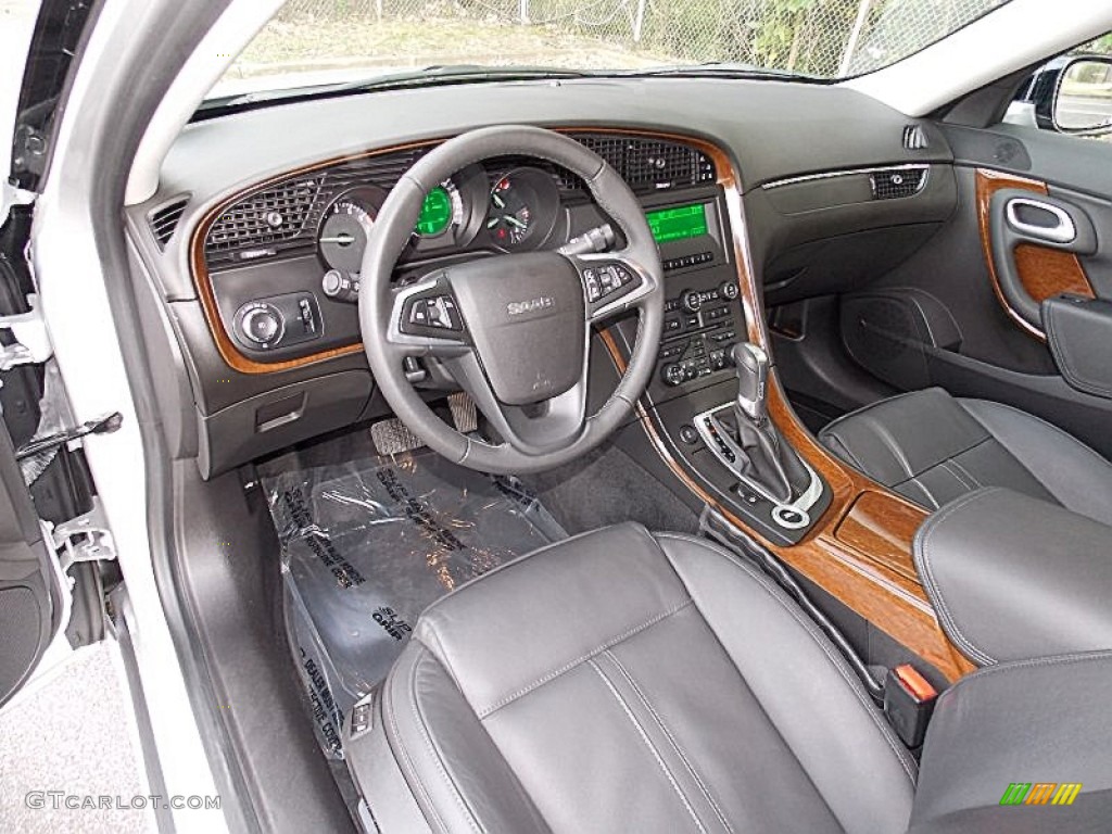 Jet Black Interior 2011 Saab 9-5 Turbo4 Sedan Photo #85562525