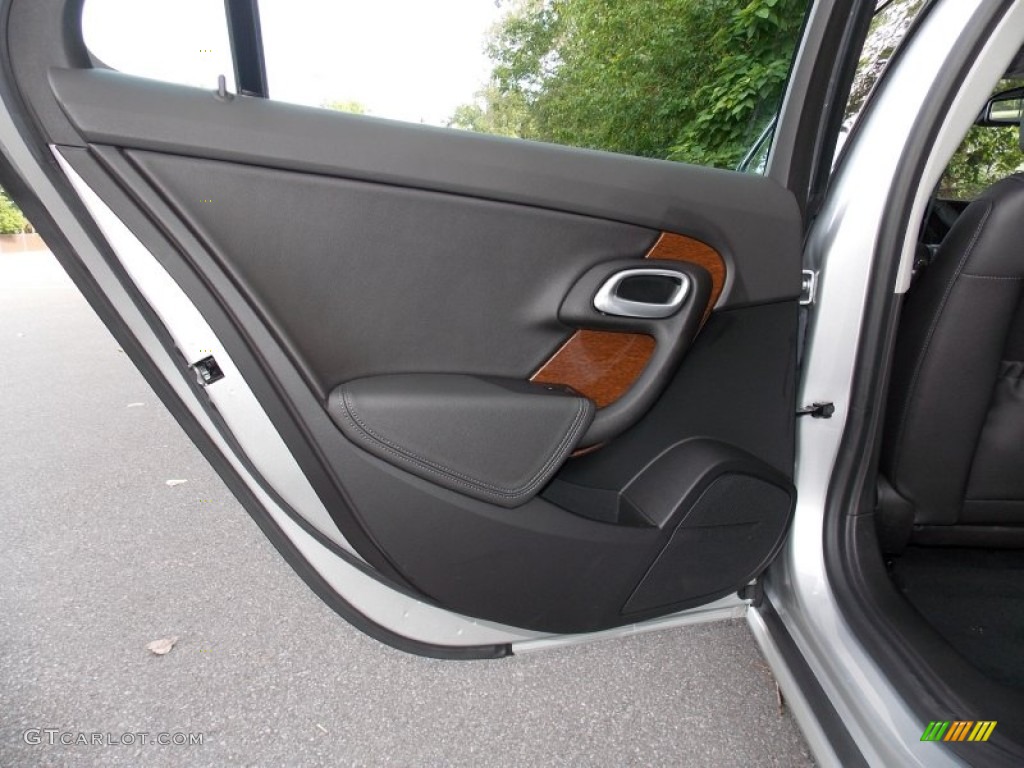 2011 Saab 9-5 Turbo4 Sedan Jet Black Door Panel Photo #85562567
