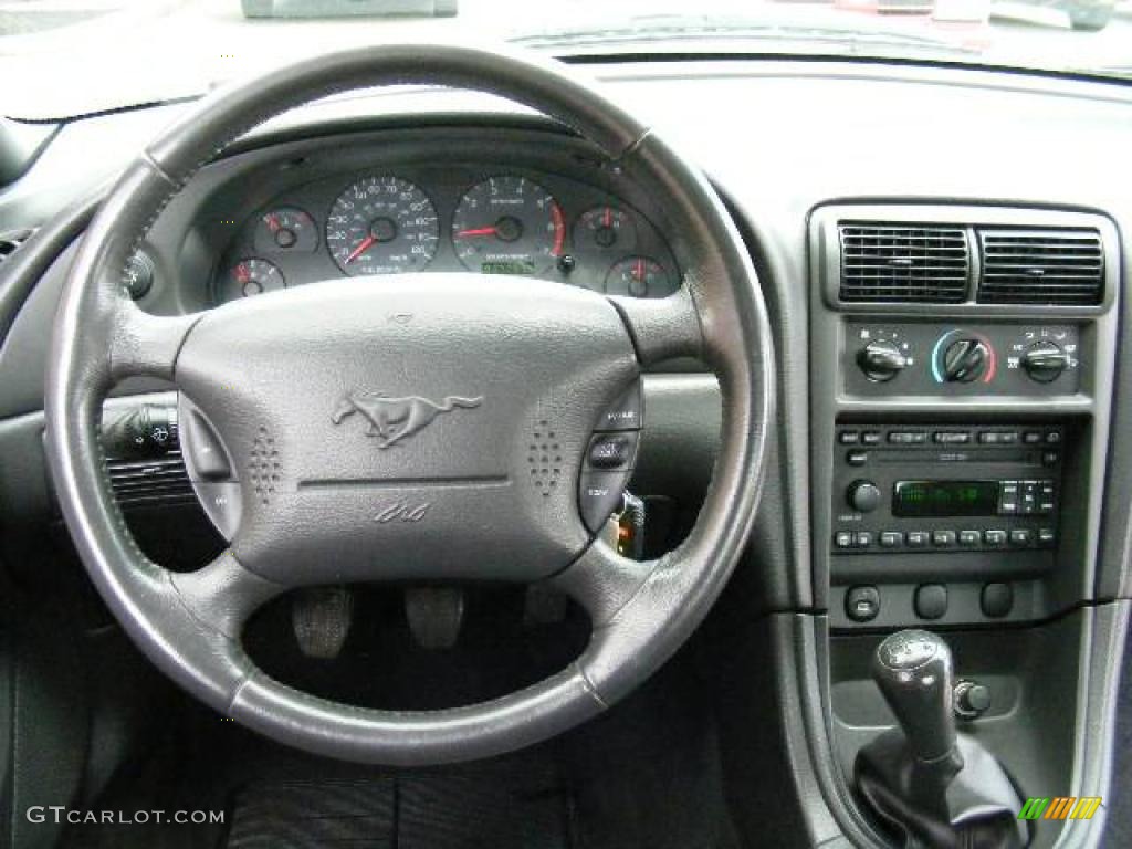 2003 Mustang V6 Coupe - Dark Shadow Grey Metallic / Medium Graphite photo #14