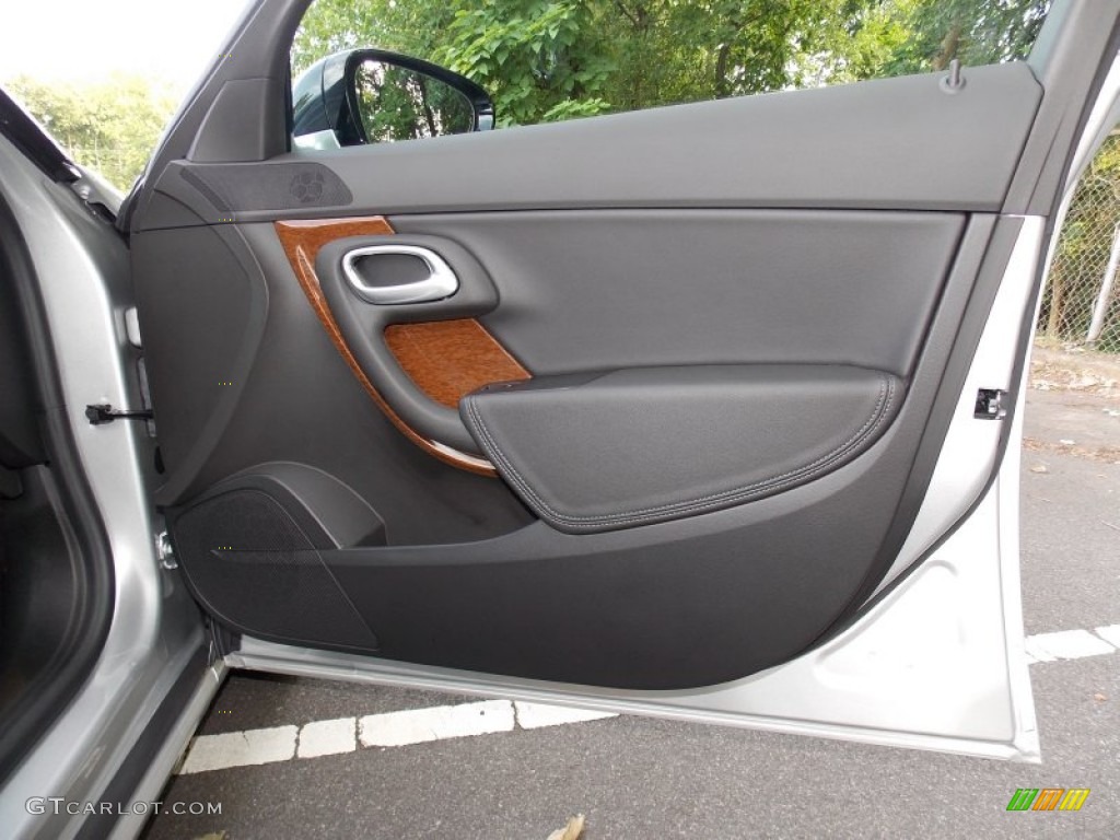 2011 Saab 9-5 Turbo4 Sedan Jet Black Door Panel Photo #85562654