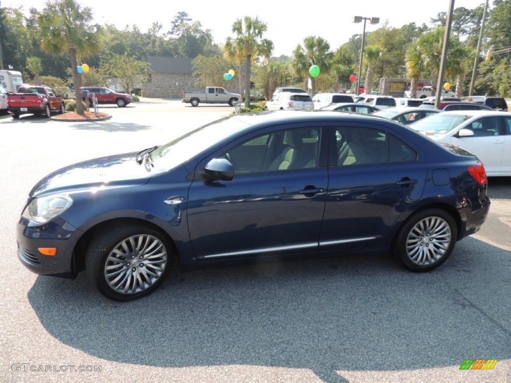 2012 Kizashi SE - Deep Sea Blue Metallic / Beige photo #2