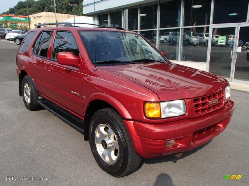 1999 Rodeo LSE 4WD - Palazzo Red / Gray photo #2