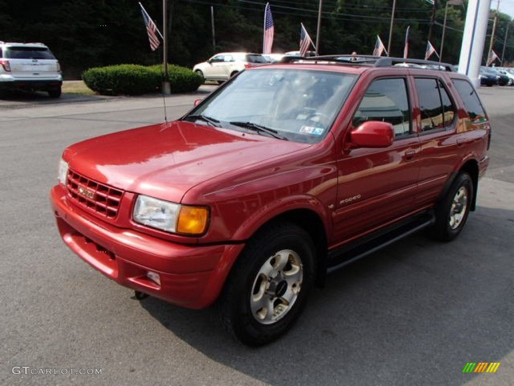 1999 Rodeo LSE 4WD - Palazzo Red / Gray photo #4