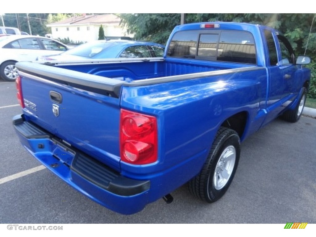 2008 Dakota ST Extended Cab 4x4 - Electric Blue Pearl / Dark Slate Gray/Medium Slate Gray photo #2