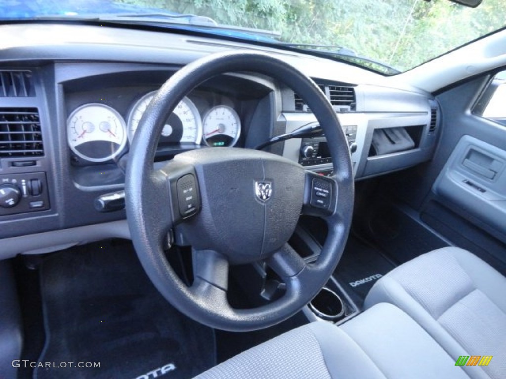 2008 Dakota ST Extended Cab 4x4 - Electric Blue Pearl / Dark Slate Gray/Medium Slate Gray photo #7