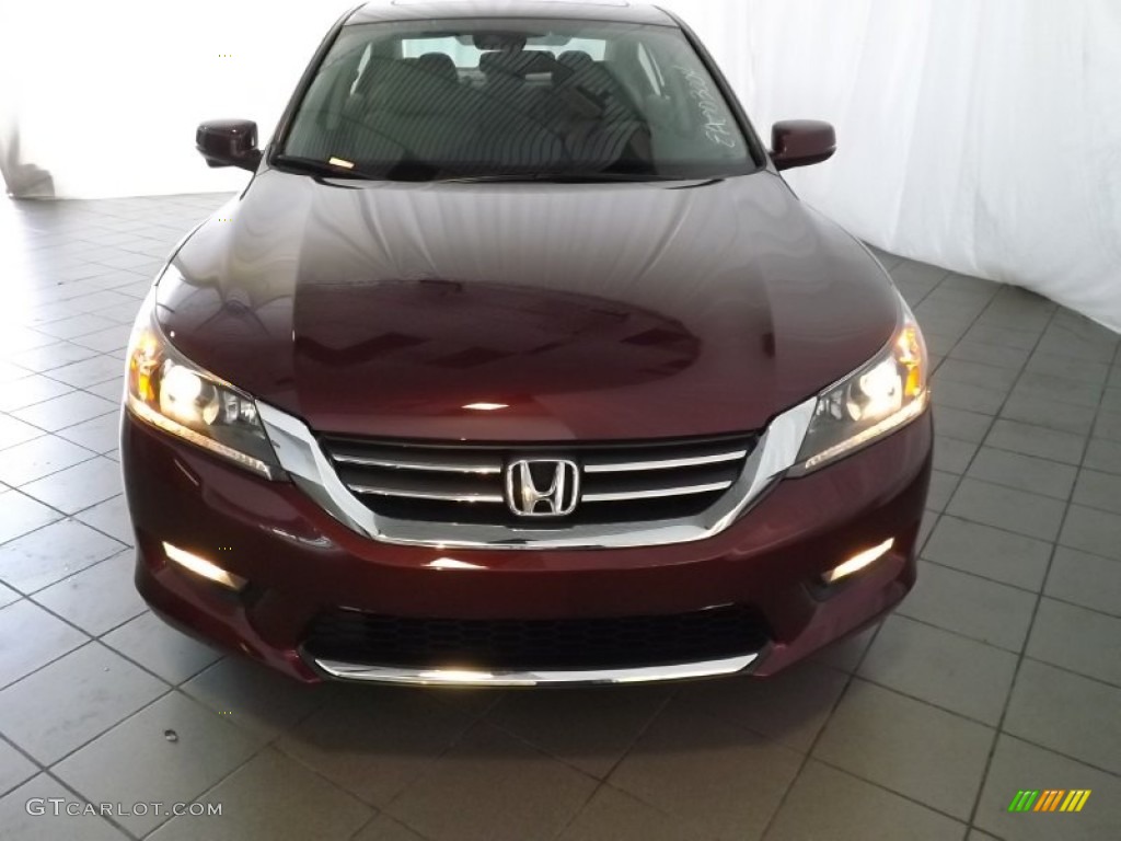 2014 Accord EX-L Sedan - Basque Red Pearl II / Ivory photo #2