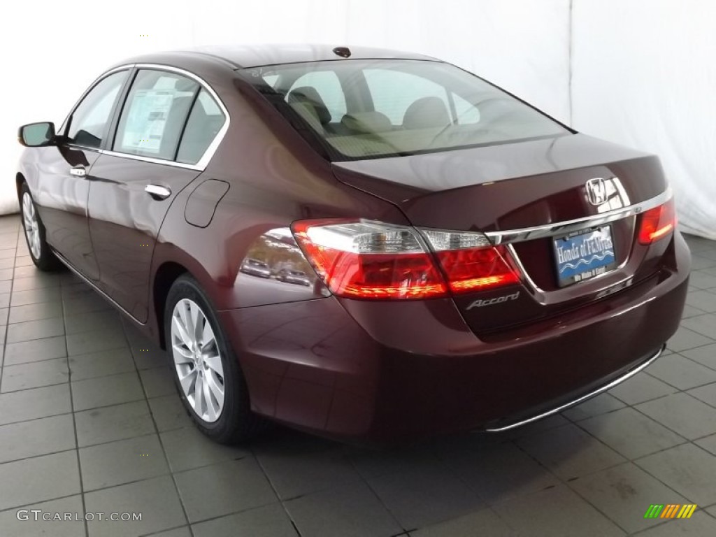 2014 Accord EX-L Sedan - Basque Red Pearl II / Ivory photo #6