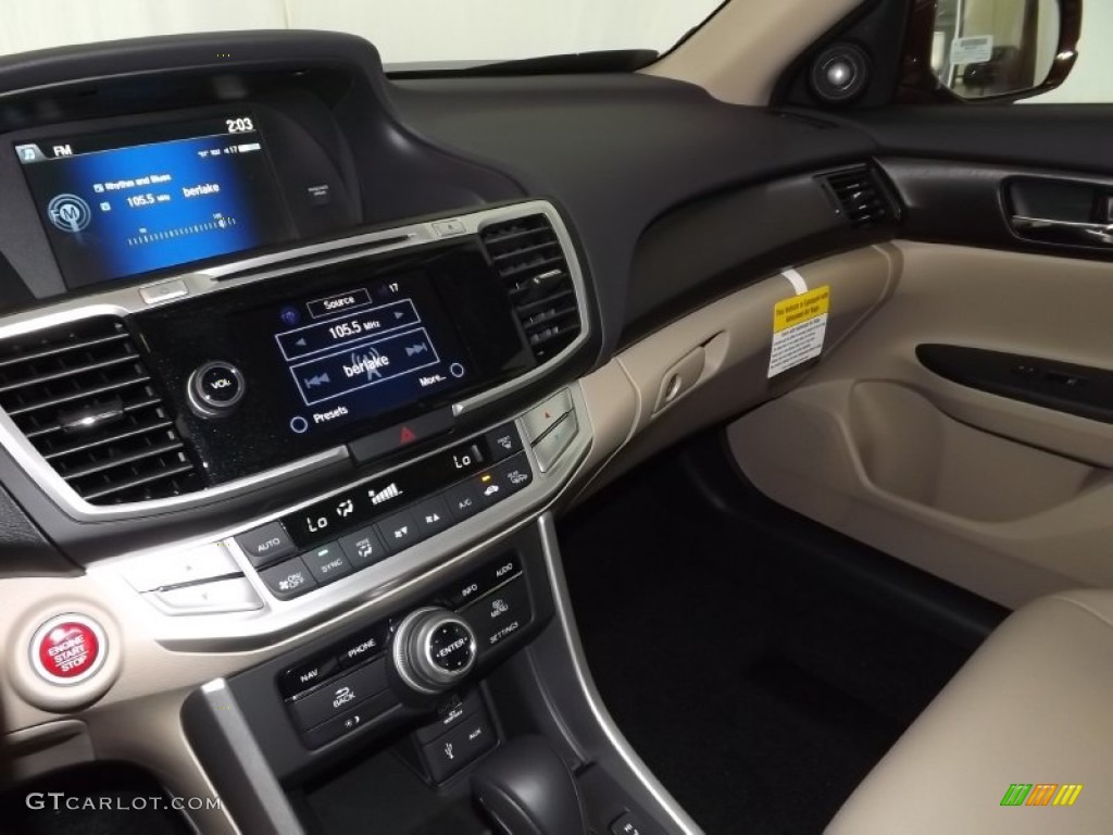 2014 Accord EX-L Sedan - Basque Red Pearl II / Ivory photo #13