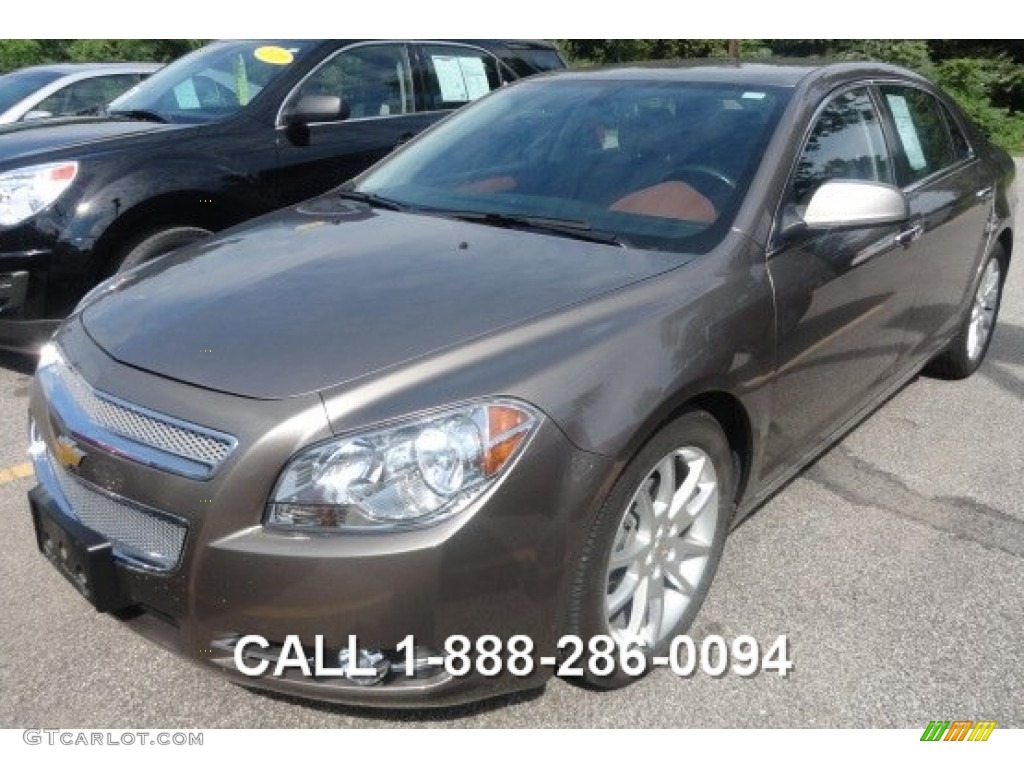 2011 Malibu LTZ - Mocha Steel Metallic / Ebony/Brick photo #1