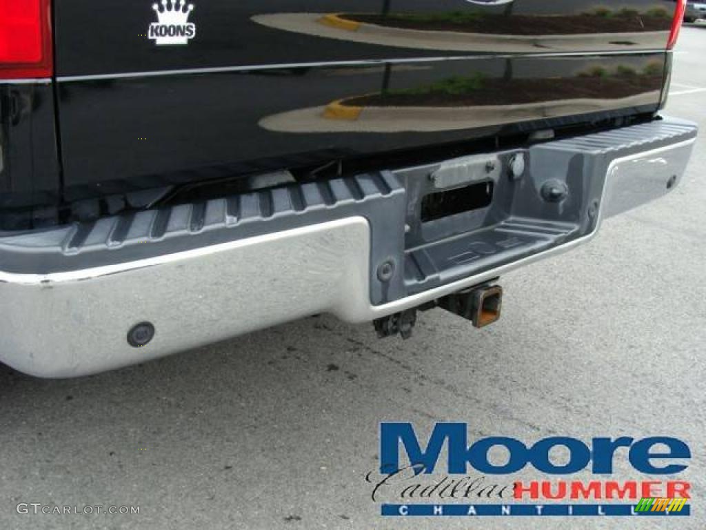 2004 F150 Lariat SuperCrew 4x4 - Black / Black/Medium Flint photo #2
