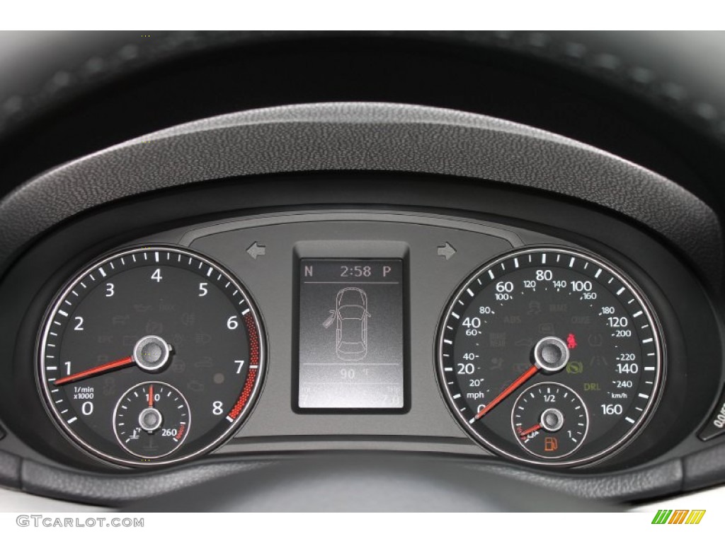 2014 Volkswagen Passat 2.5L SE Gauges Photo #85567750