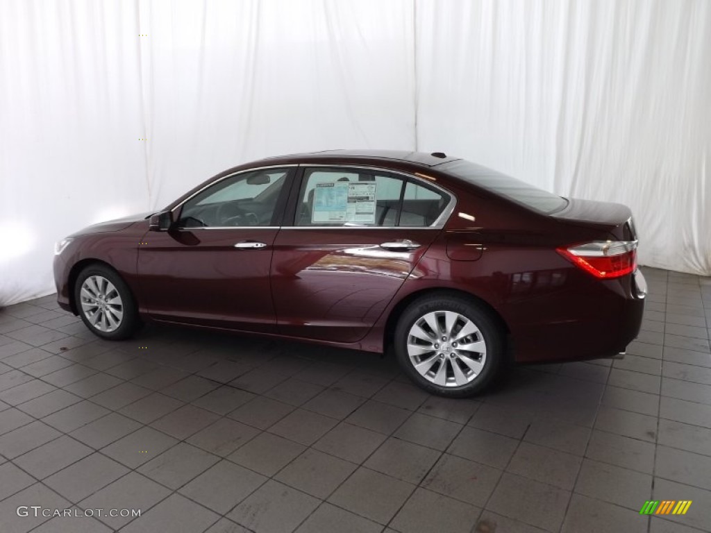 2014 Accord EX-L V6 Sedan - Basque Red Pearl II / Ivory photo #4