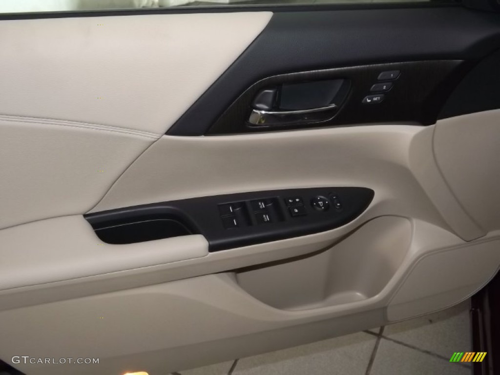 2014 Accord EX-L V6 Sedan - Basque Red Pearl II / Ivory photo #5