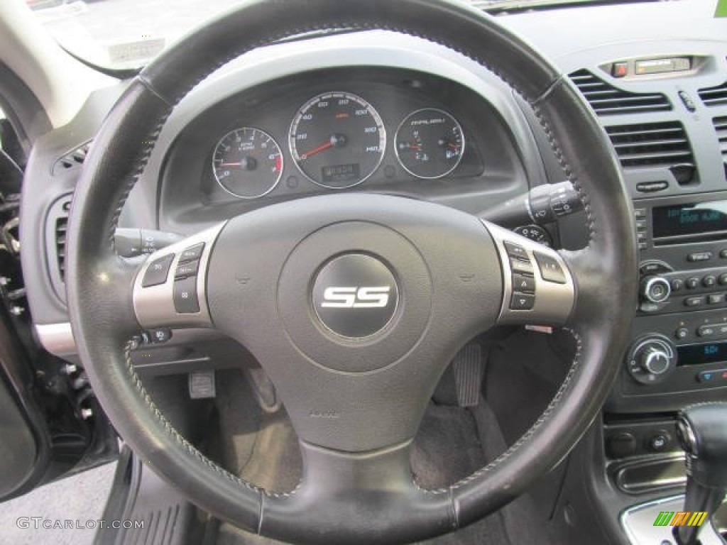 2007 Chevrolet Malibu Maxx SS Wagon Ebony Black Steering Wheel Photo #85568399