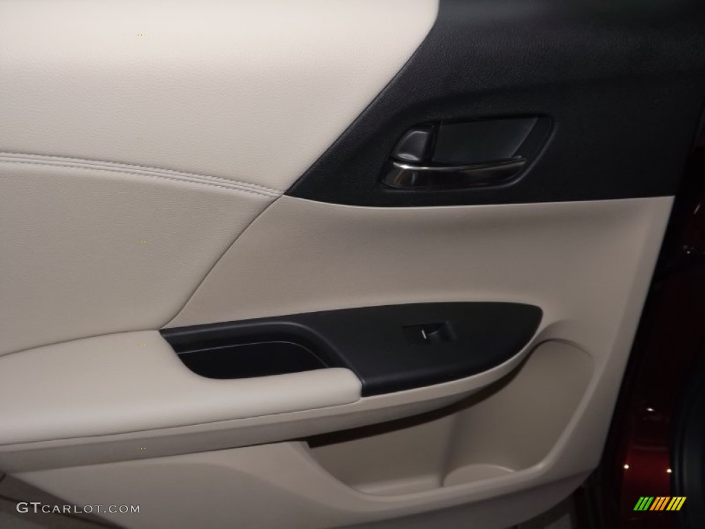 2014 Accord EX-L V6 Sedan - Basque Red Pearl II / Ivory photo #23