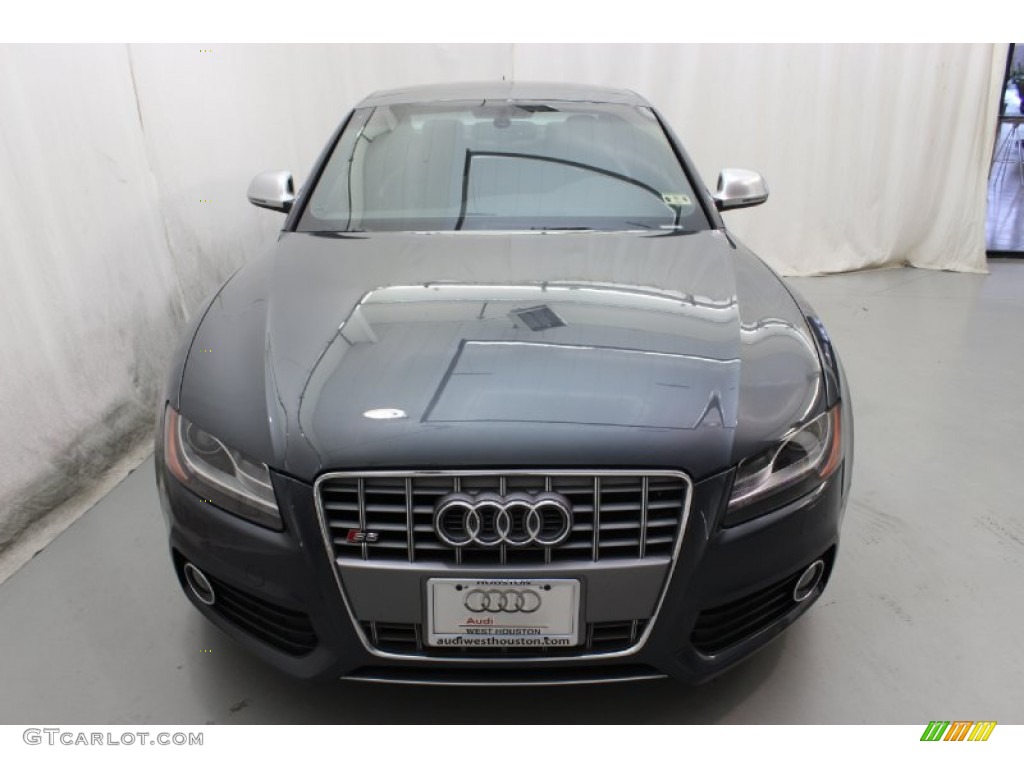 2009 S5 4.2 quattro - Meteor Grey Pearl Effect / Black Silk Nappa Leather photo #2