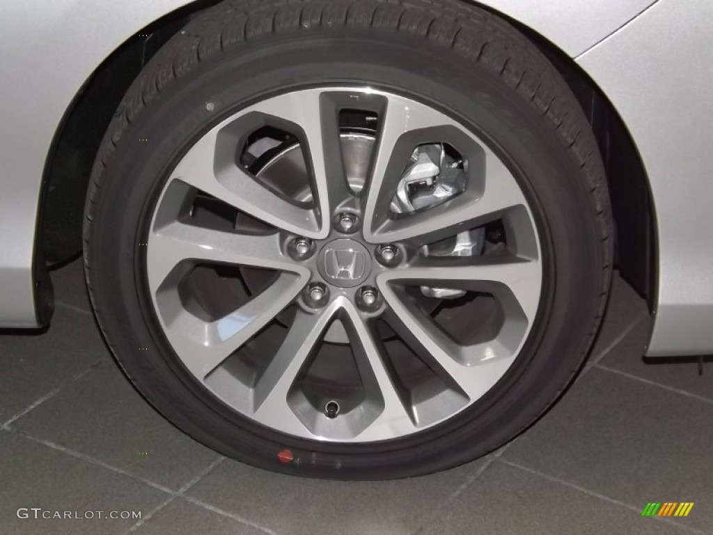 2014 Accord EX-L V6 Coupe - Alabaster Silver Metallic / Black photo #3