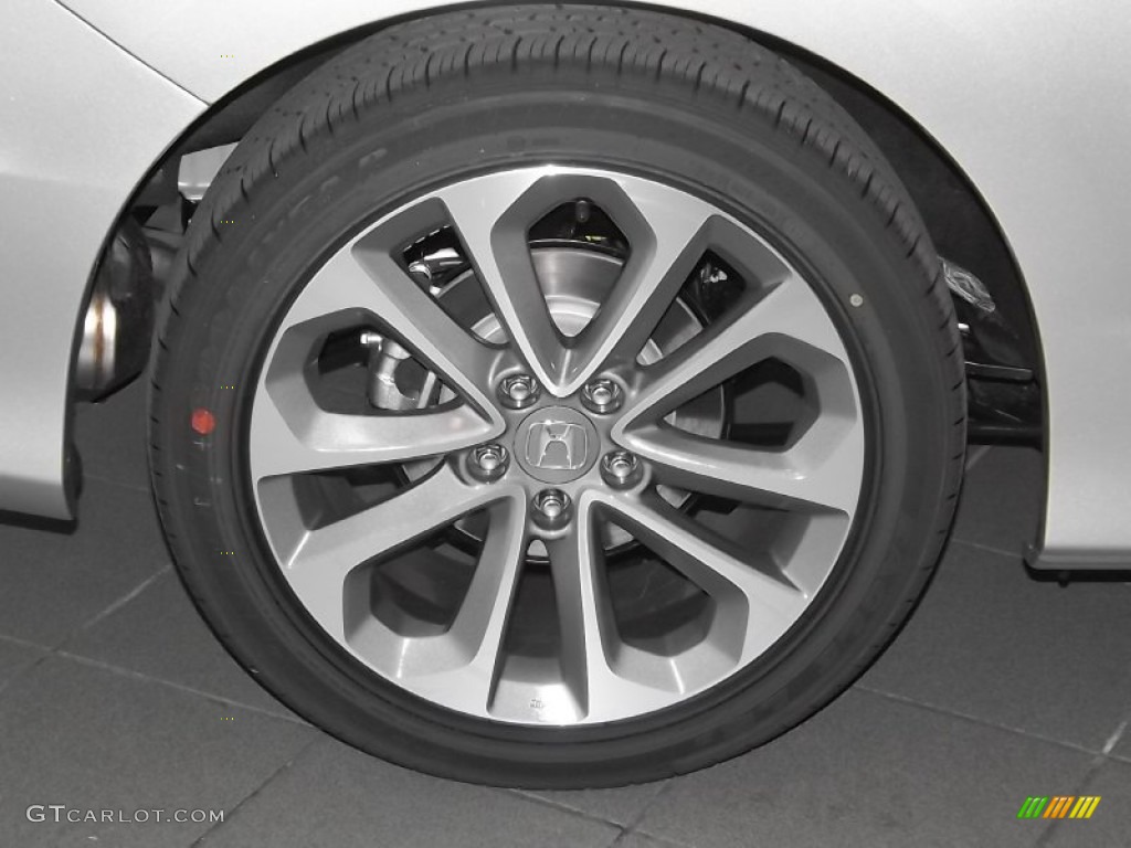 2014 Accord EX-L V6 Coupe - Alabaster Silver Metallic / Black photo #4