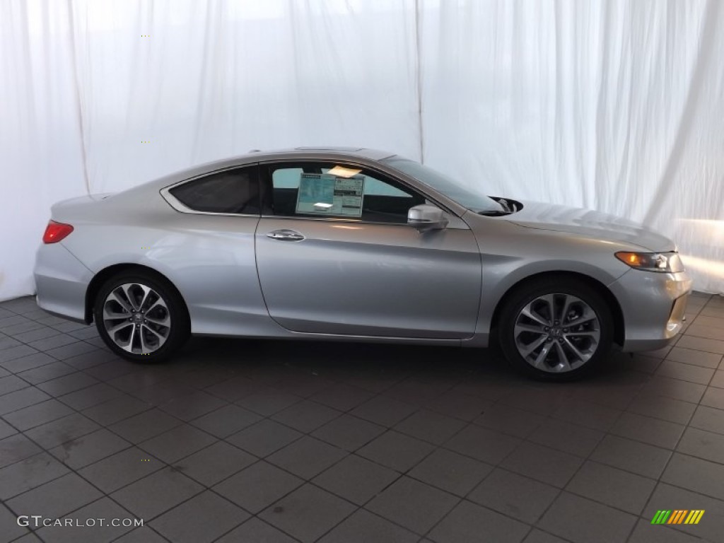 2014 Accord EX-L V6 Coupe - Alabaster Silver Metallic / Black photo #5