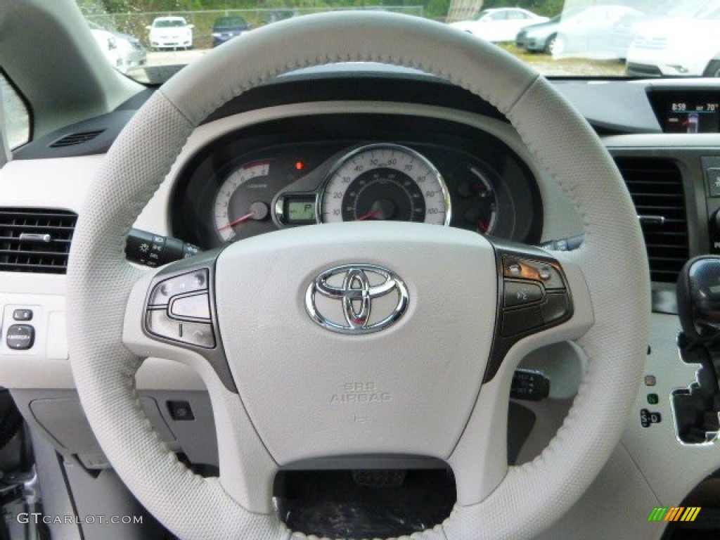 2014 Toyota Sienna SE Dark Charcoal Steering Wheel Photo #85569380