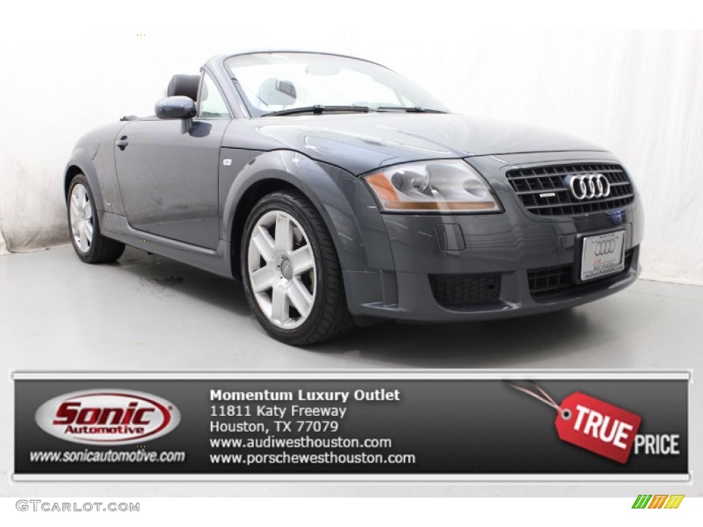 2005 TT 3.2 quattro Roadster - Dolomite Grey Pearl Effect / Ebony Black photo #1