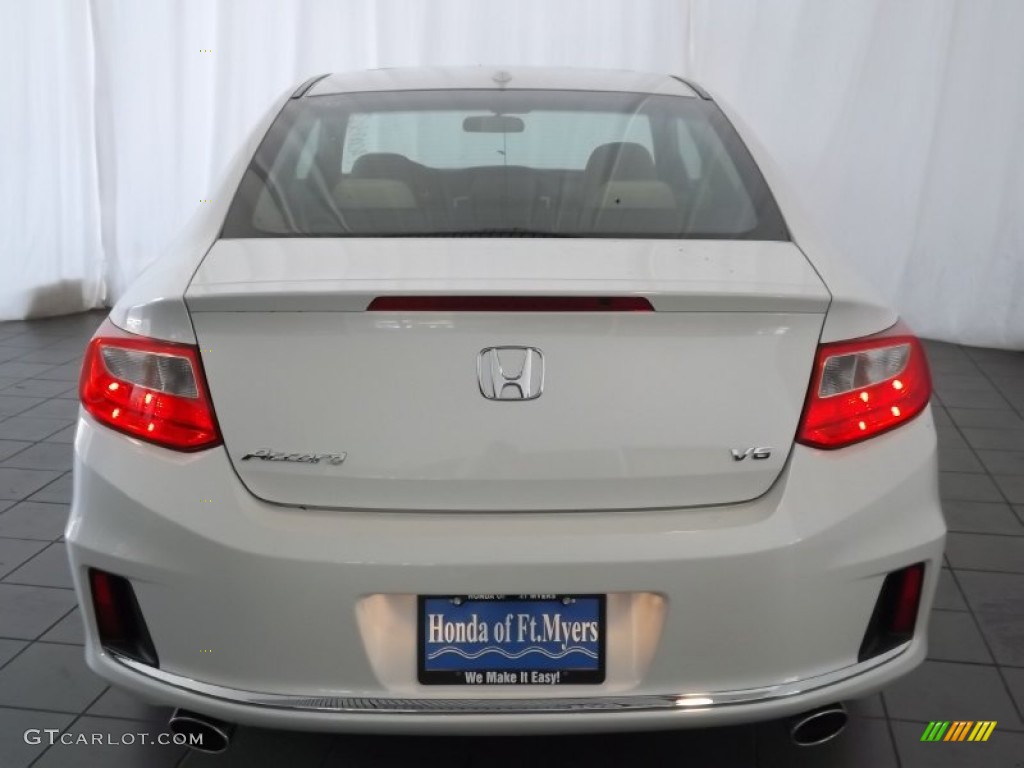 2014 Accord EX-L V6 Coupe - White Orchid Pearl / Ivory photo #7