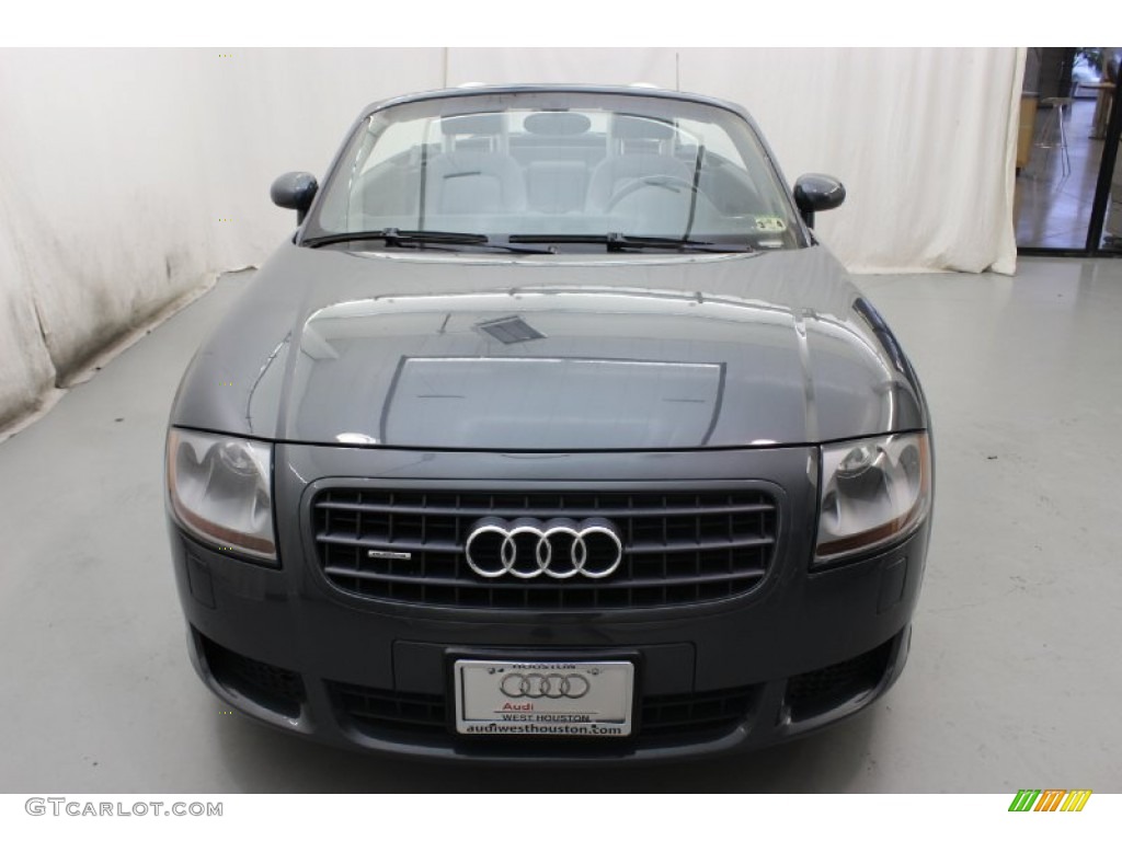 2005 TT 3.2 quattro Roadster - Dolomite Grey Pearl Effect / Ebony Black photo #2