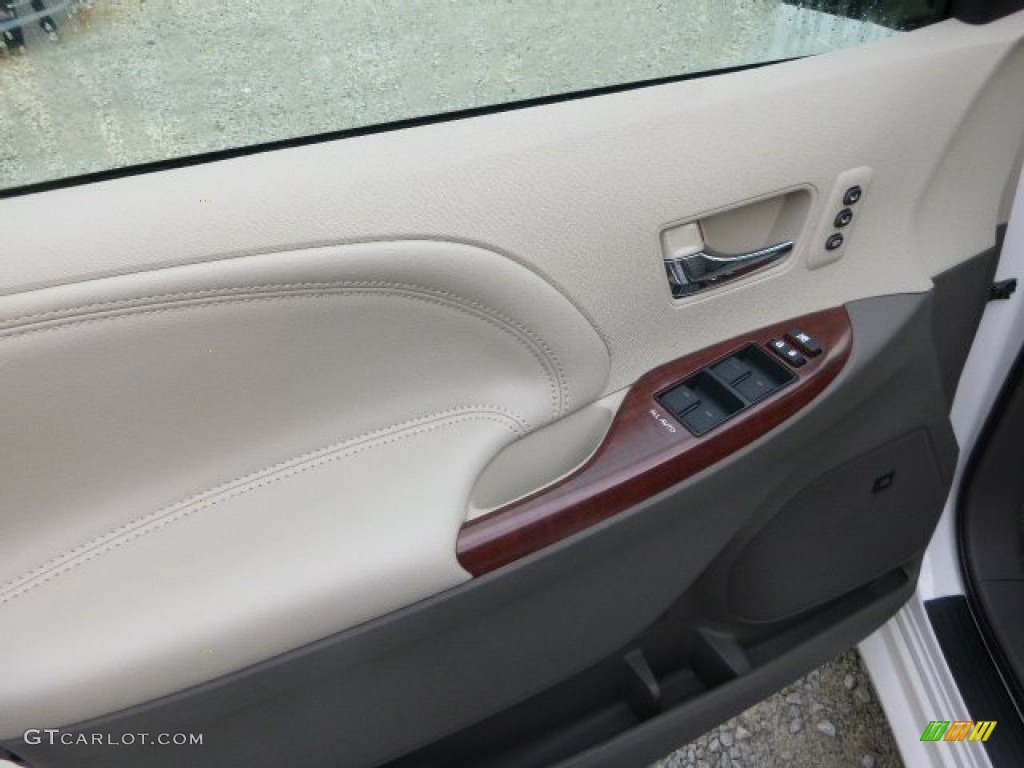 2014 Toyota Sienna Limited AWD Bisque Door Panel Photo #85569756