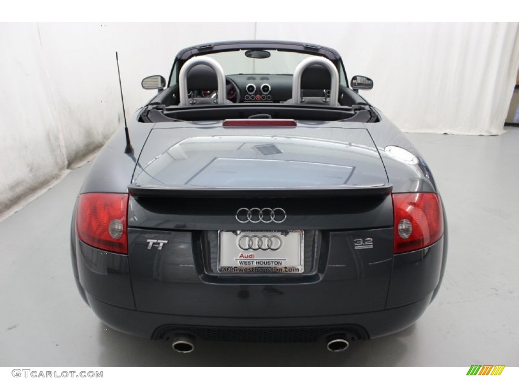 2005 TT 3.2 quattro Roadster - Dolomite Grey Pearl Effect / Ebony Black photo #7