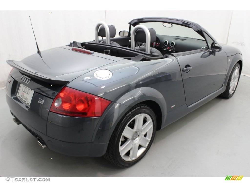 2005 TT 3.2 quattro Roadster - Dolomite Grey Pearl Effect / Ebony Black photo #8