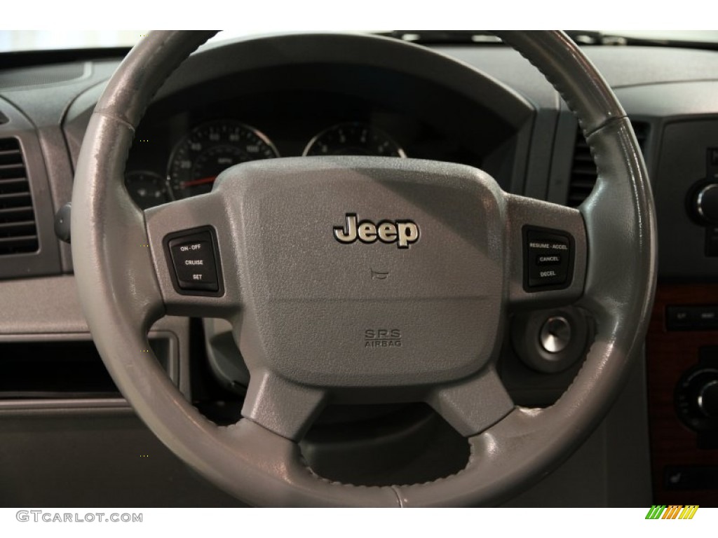 2005 Jeep Grand Cherokee Limited 4x4 Medium Slate Gray Steering Wheel Photo #85570328